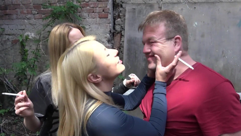 Nikky Thorne: Hot Ladies Amy and Nikki Punising Their Slave