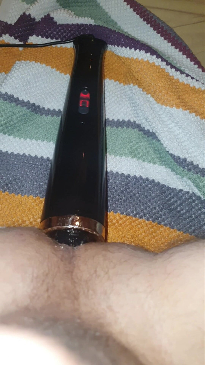 Analass: Jag rider på en dildo, naturlig, blå, enorm