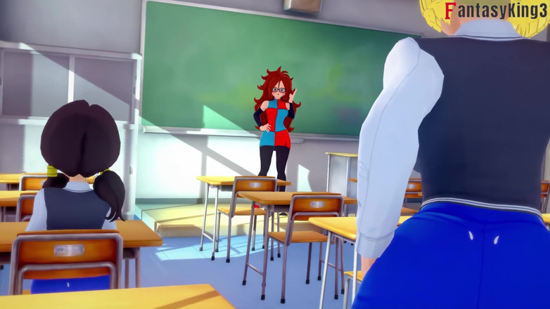 Fantasy king: Android 18 vishvavidyalay men Gohan ko bahkaata hai - draigan bol Zex...