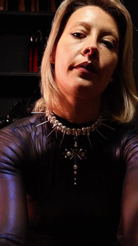 Plugue inflável, castidade, porra controlada, engolir! POV JOI CEI - Dominatrix Julia