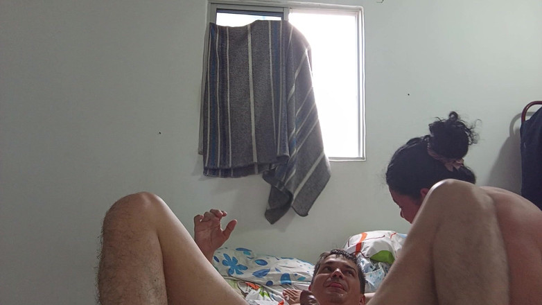 Valkyrie and Luigy Couple: Allettante vicina splendida gola profonda