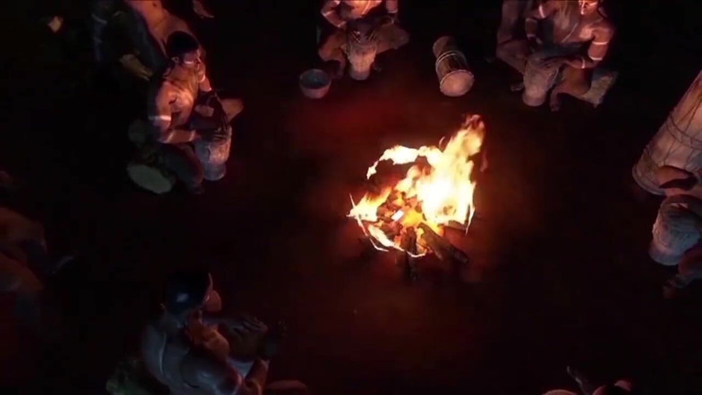 Game of Lust 3D: Rondborstige 3D-babe geneukt door grote zwarte pikken in tribale gangbang