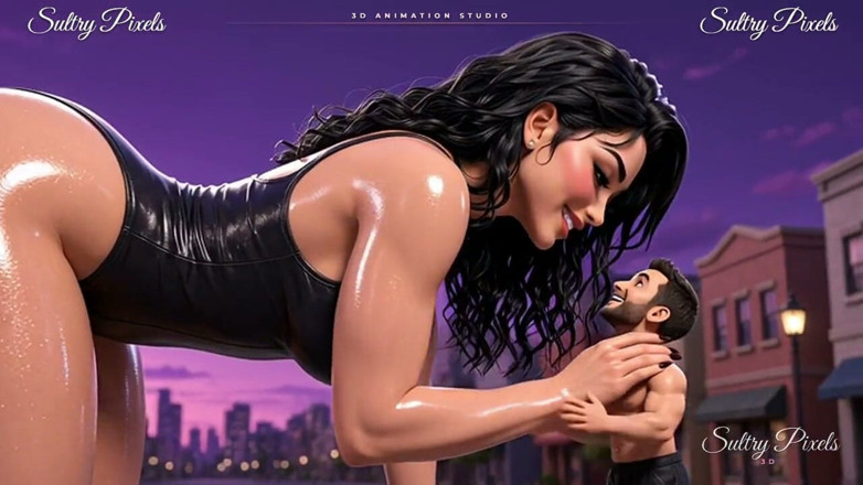 Sultry Pixels 3D: Những người khổng lồ đầy dầu trong tháp giày cao gót...