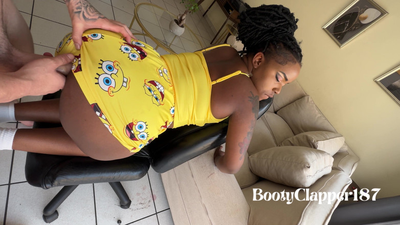 BootyClapper187: Si Dia berbogel dua kali menggunakan pantat hitam besar saya