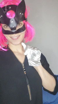 Observe My Passionate Self-pleasure with a Kitty Mask and Big Tits