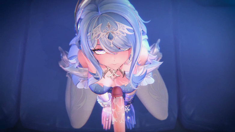 NSFWOtaku: Genshin Impact - Odette’s Private Night Sex with Aether - 3D Hentai Animations