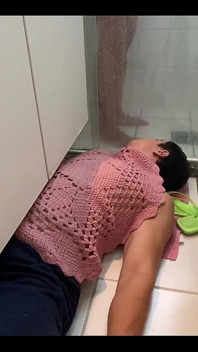 Trampling Foot Slave After Take Shower