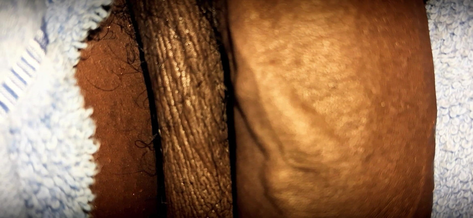 Chocolate Meat Stick: Soft Uncut BBC slow motion close-up