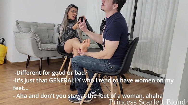 Queen Lytta ballbusting and cum lick: Księżniczka Scarlett Blond - Randka Tinder poszła nie tak ep 1