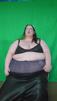 SSBBW bohyně těsné kožené kalhoty na zakázku