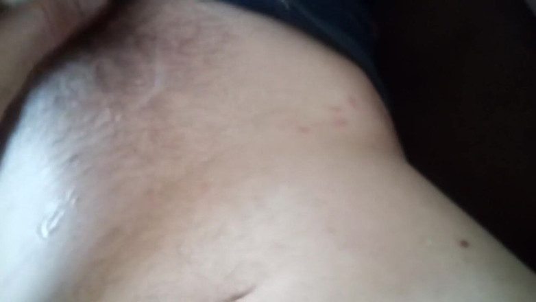 LilTaste: Transgirl Naked Tasting Her Yummy Cummy Stomach