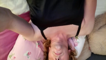 Leatransteen: Leatransteen cum on black satin skirt