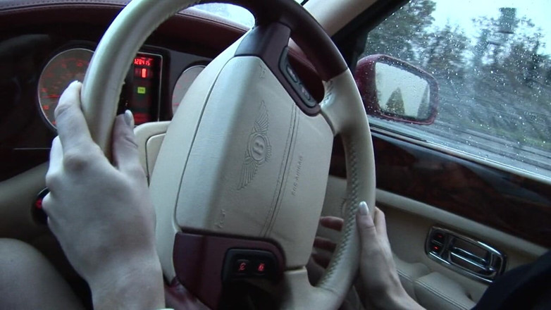 Ride Me In The Car: Rich dude just banged his girlfriend and his sexy blonde...