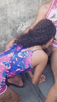 Picking up My Stepdaughter on the Stairs 100% Anal