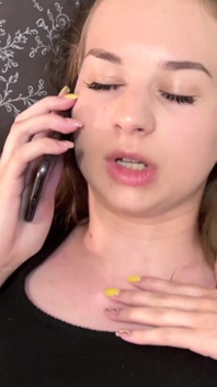 The Slut Is Talking to the Boss on the Phone While She Is Being Fucked.