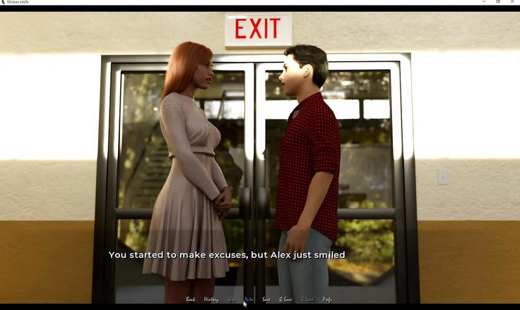 EroticKrisso: Vicious Circle - seorang wanita blonde menggodanya di luar rumah dan...