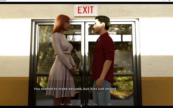 EroticKrisso: 悪循環 - ブロンドの女性が彼を屋外で誘惑し、彼女のセクシーなランジェリーで彼のコックに乗った