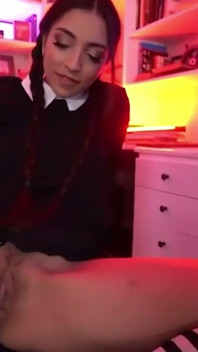 Wednesday Addams and Her Best Friend Use Multiple Toys to Orgasm