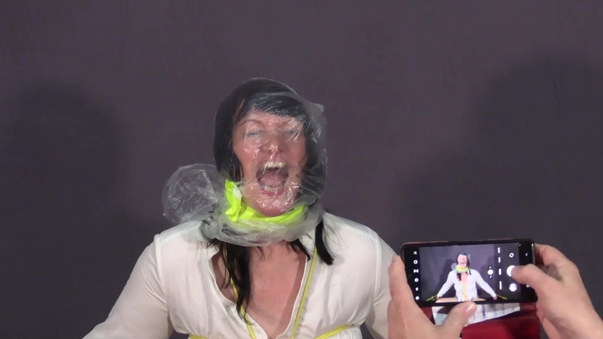 Bondage with Breath Restriction Using Bags (Yvette xtreme)