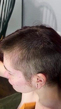 Goth Punk Shaves Her Head