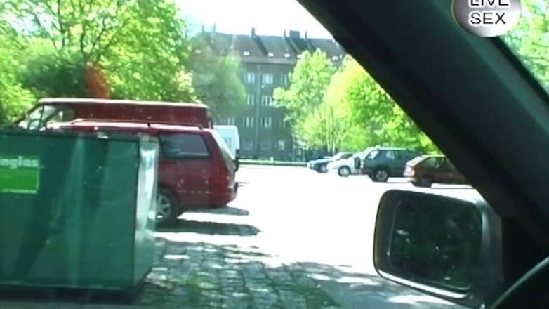 German bitch hunter: Babe Pounds Wet Pussy with Blue Dildo in Car