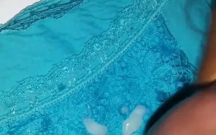 Black guy: Cumshot on her panties - Pt. 8