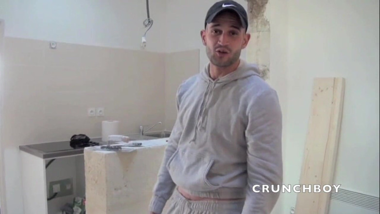 Crunch Boy: Straight worker fucked by Kameron Frost
