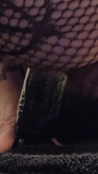 Goth Fishnets Dildo Fuck Amateur Pussy Masturbation Pale Tattoo Alt