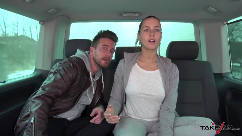 Take Van: Mea Melone &amp; Wendy Moon join hardcore orgy in dirivng car (Mea...