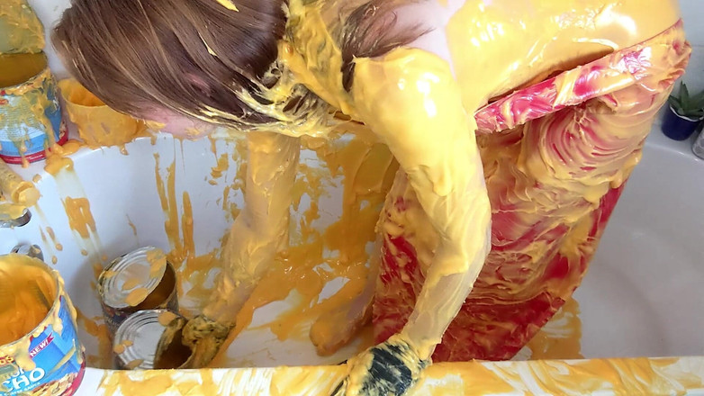 Lily kink: Nacho pvc 围裙 wam 淋浴和清理