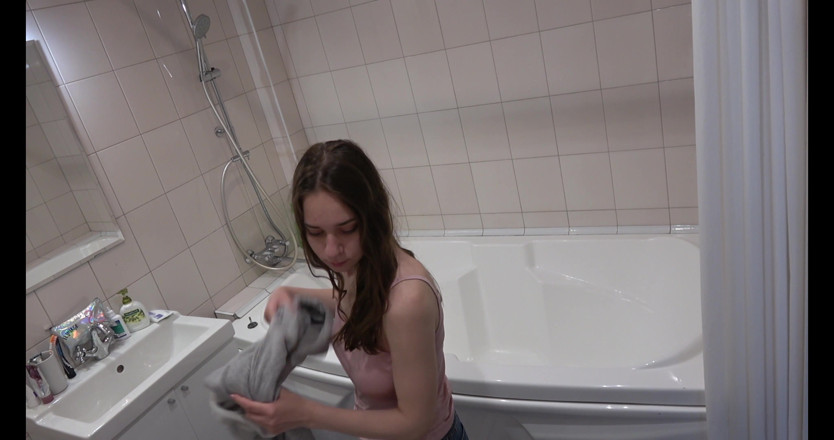 Milfs and Teens: Busty Amateur Teen in the Shower
