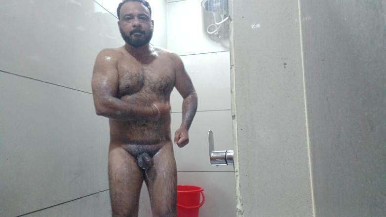 Austin Rose: 핫한 Daady 누드 목욕 쇼