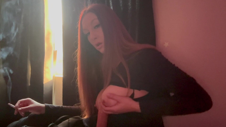 Artemisia Love: Smoking a Cigarette Big Boobs Dildo Play