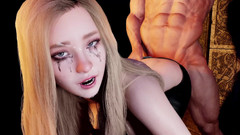 Wraith ward: Blonďatá přítelkyně vrtá do zadku v žaláři | 3D porno