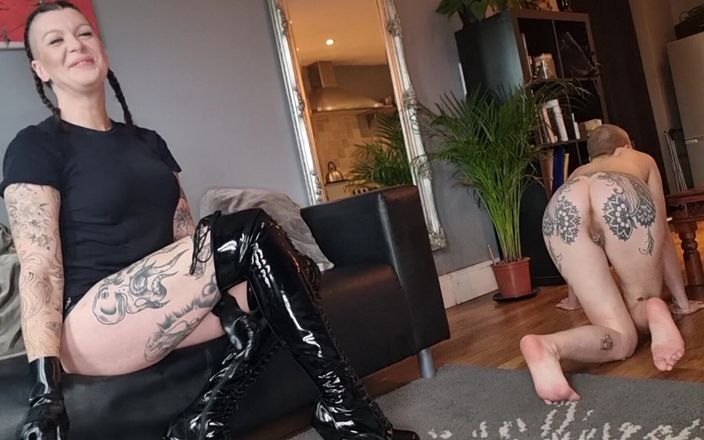 Rosa Rosebud: Submissive Girl Human Ashtray for Mistress