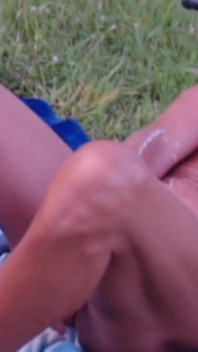 Pissing in Hammock with Mistress Watching During a Broadcast, Being Watched in Person as Well as Strangers Online