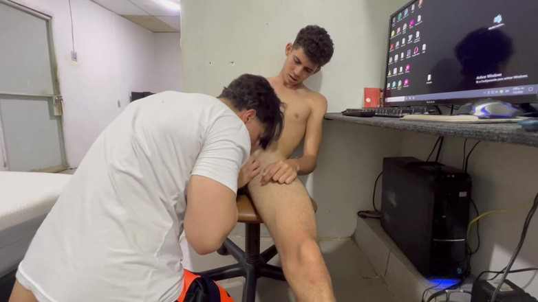 krisbadboy: I Made My Stepfather Suck My Dick While I Studied...