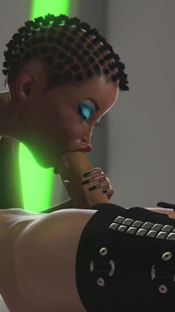 Horny girl wishes to be fucked hard by 3d sexy shemale in the space station