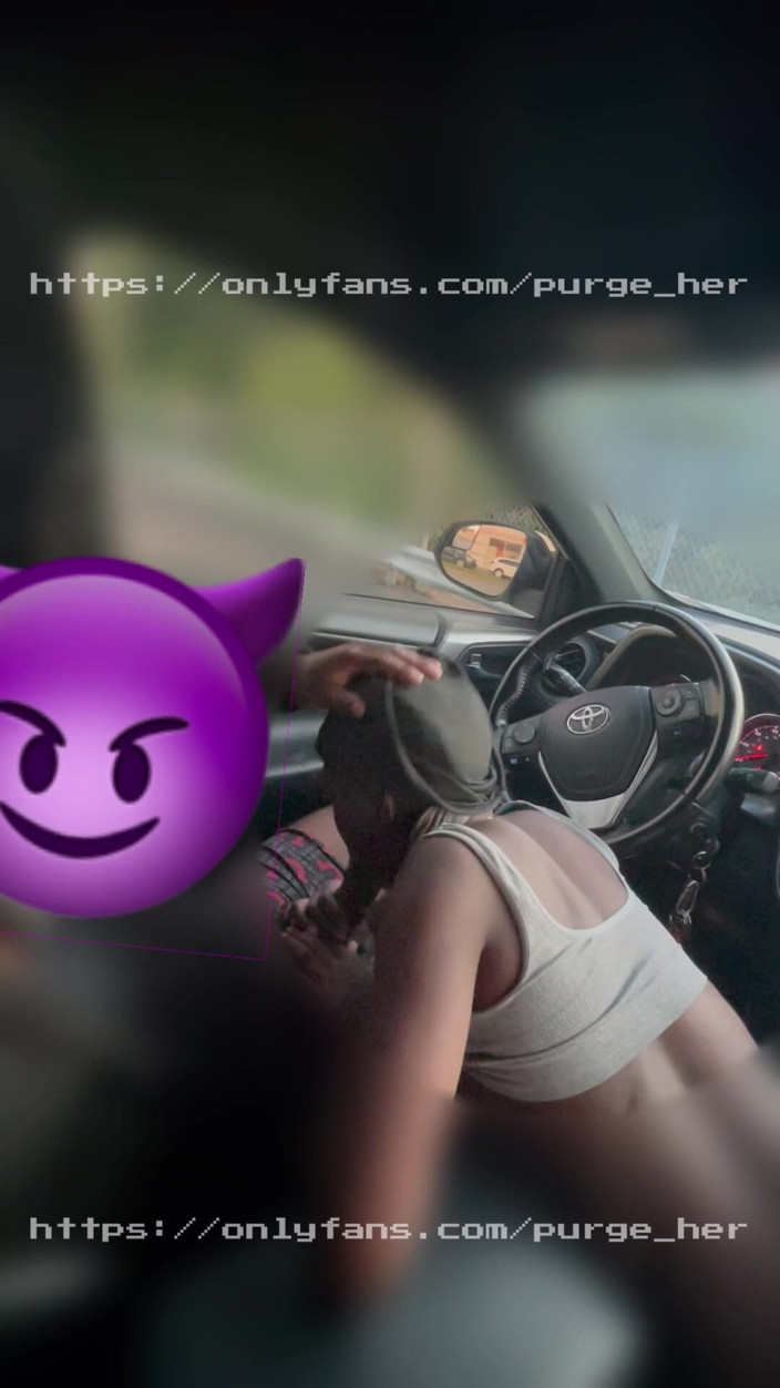 Purge_her: Cars Pass by While She Suck My Dick