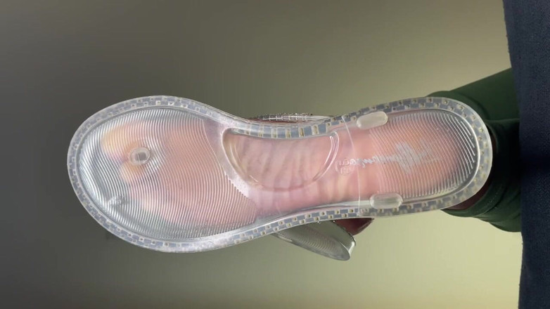Pink Foxx: Pink Foxx in Clear Flip Flops