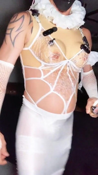 Cute Lingerie Shemale Showing She’s Panties