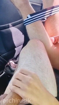 He Sucks His Own Dick and Fucks His Tight Ass on the Highway in a Stranger’s Car.