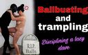 Training Zero: Ballbusting und trampeln domina