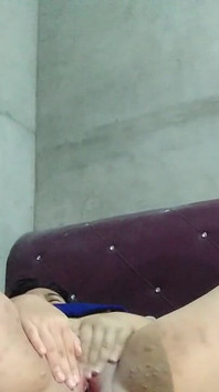 Asian Chubby Teen Try to Ride Some Toys