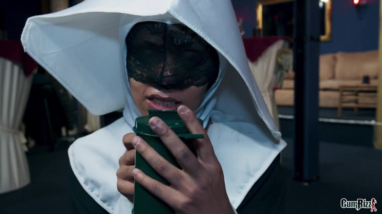 Cumbizz: A nun comes to collect cum!