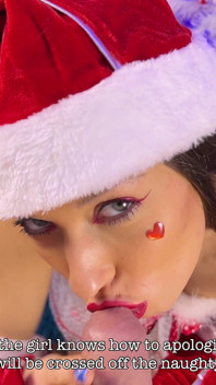 Alasan sebenarnya kenapa Santa telat... Roleplay natal yang seksi