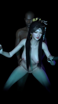 3D Cute Cosplay Slut Have Her First Time Gangbang Sex
