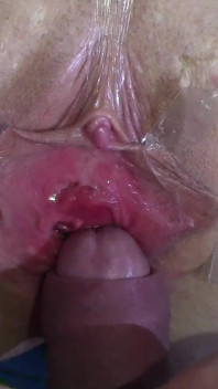 Close up Ver Gespreide Kut Neuken