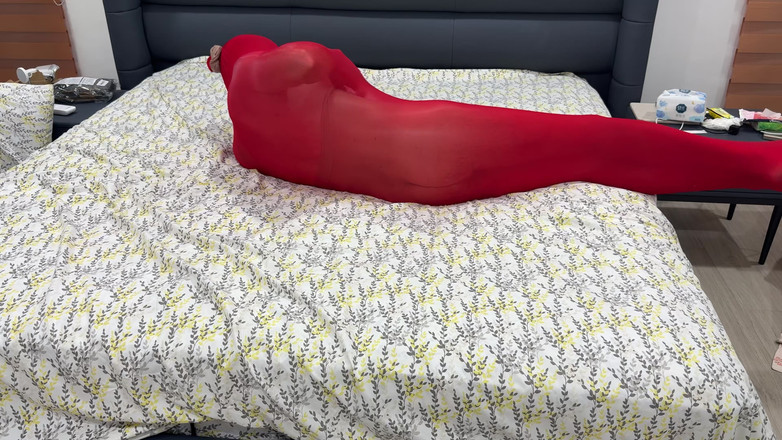 Asian foot goddess: Mummification Pantyhose Encasement Full Body Bondage