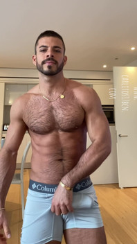 Showing My Big Cock in White Shorts.